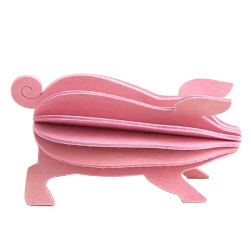Lovi 3D Puzzle Decor Pig 6cm Light Pink